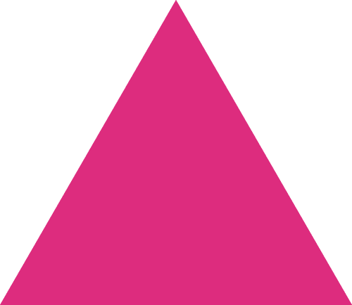 Forme triangle rose